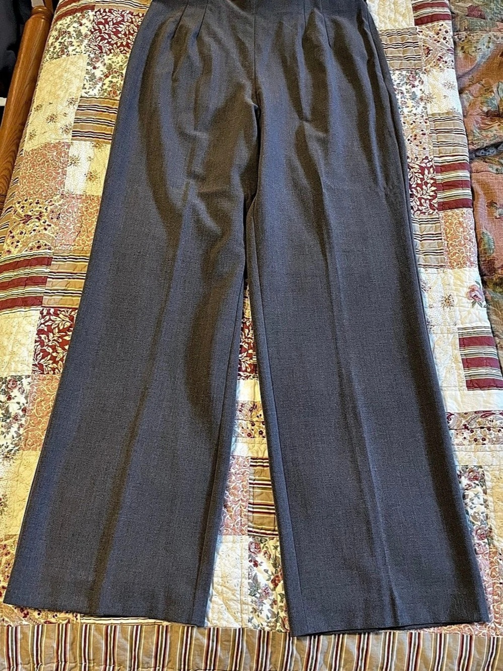 Requirements Krista Straight Leg Pants in Gray Size 12 NWT